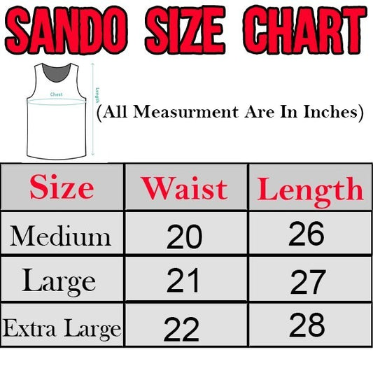 Pack of 3 Men's Gym Sando Tank Tops – Sleeveless Fitness & Workout Wear (Size Extra Large)