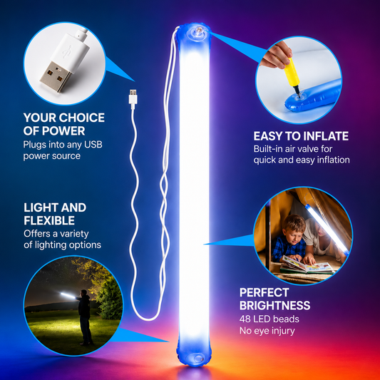 360° Foldable LED Camping Light – Magnetic Outdoor Lantern with Easy Storage Pouch