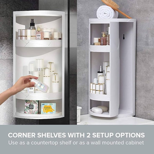 360° Rotating Corner Storage Organizer