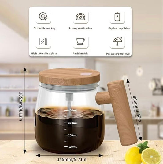 Self-Stirring Coffee Mug Battery Operated