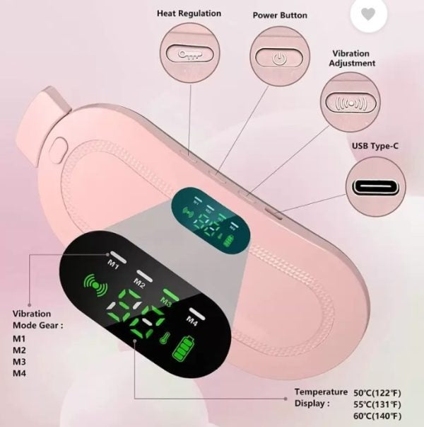 Cramp Relief Belt -Portable Menstrual Heating Pad,