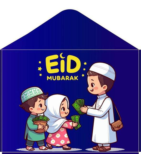 Eidi Envelope Pack of 8 – Premium Festive Cash Gift Envelopes for Eid