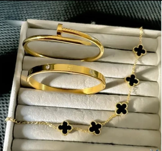 Stainless Steel 3 Piece Bracelet