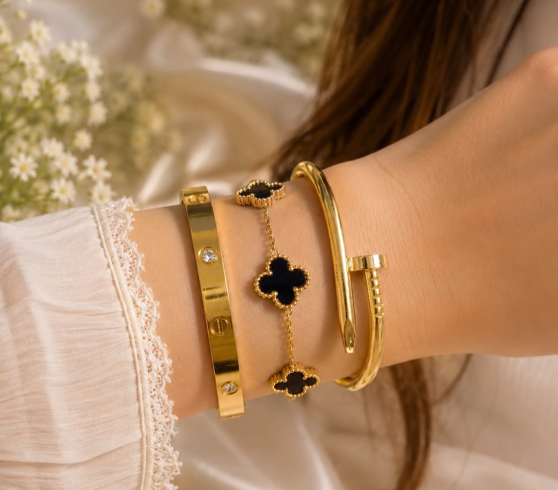 Stainless Steel 3 Piece Bracelet