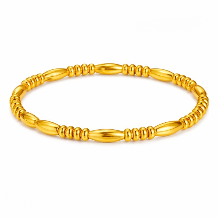 Filled Dots Bambo Korean Bangle - Jewelry Product Designed For Wrist