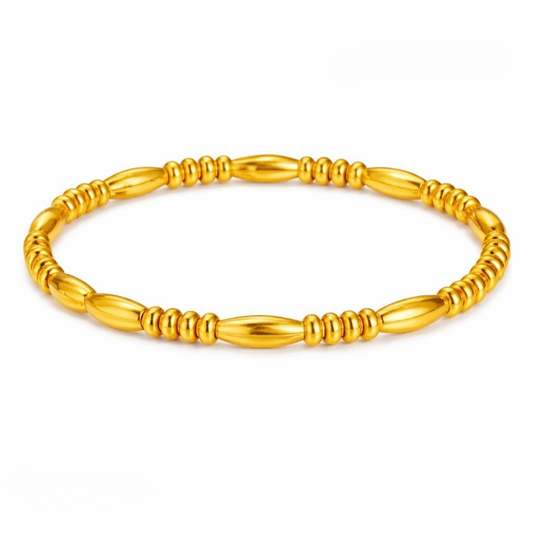 Filled Dots Bambo Korean Bangle - Jewelry Product Designed For Wrist