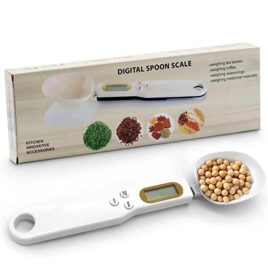 Multi-Function Digital Spoon Scale – 0.1g Precision Kitchen Weighing Scale