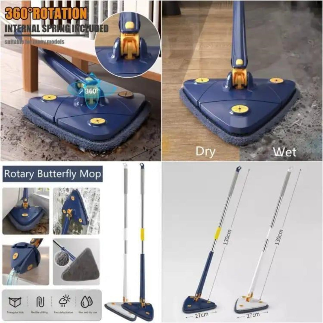 Microfiber Spray Mop with Triangular Head – Floor Cleaning Mop