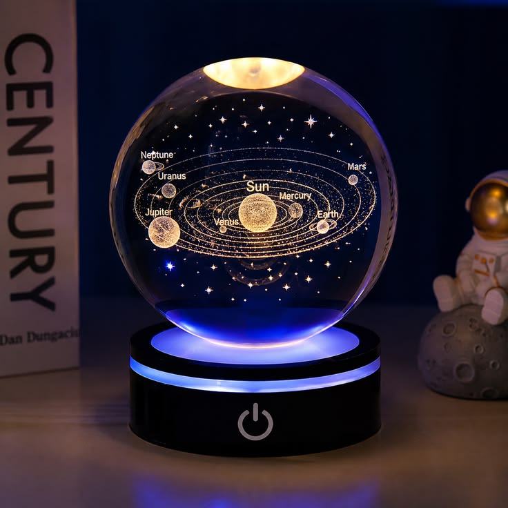 Crystal Moon Lamp
