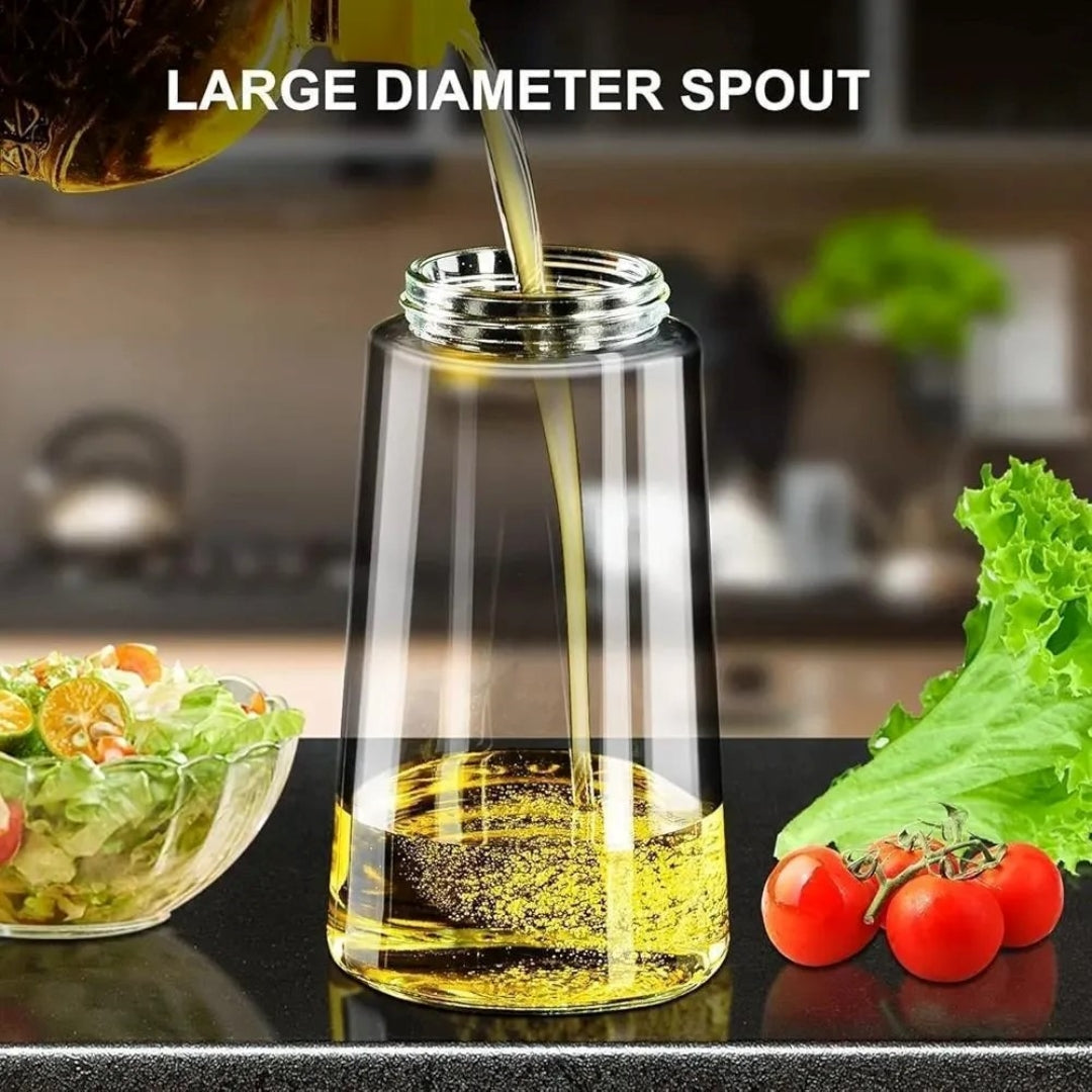 2-in-1 Glass Oil Spray Bottle – Healthy Cooking Mist Sprayer