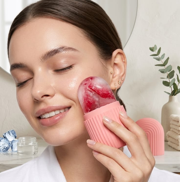 Ice Roller for Face – Cooling De-Puffing & Skin Glow Tool