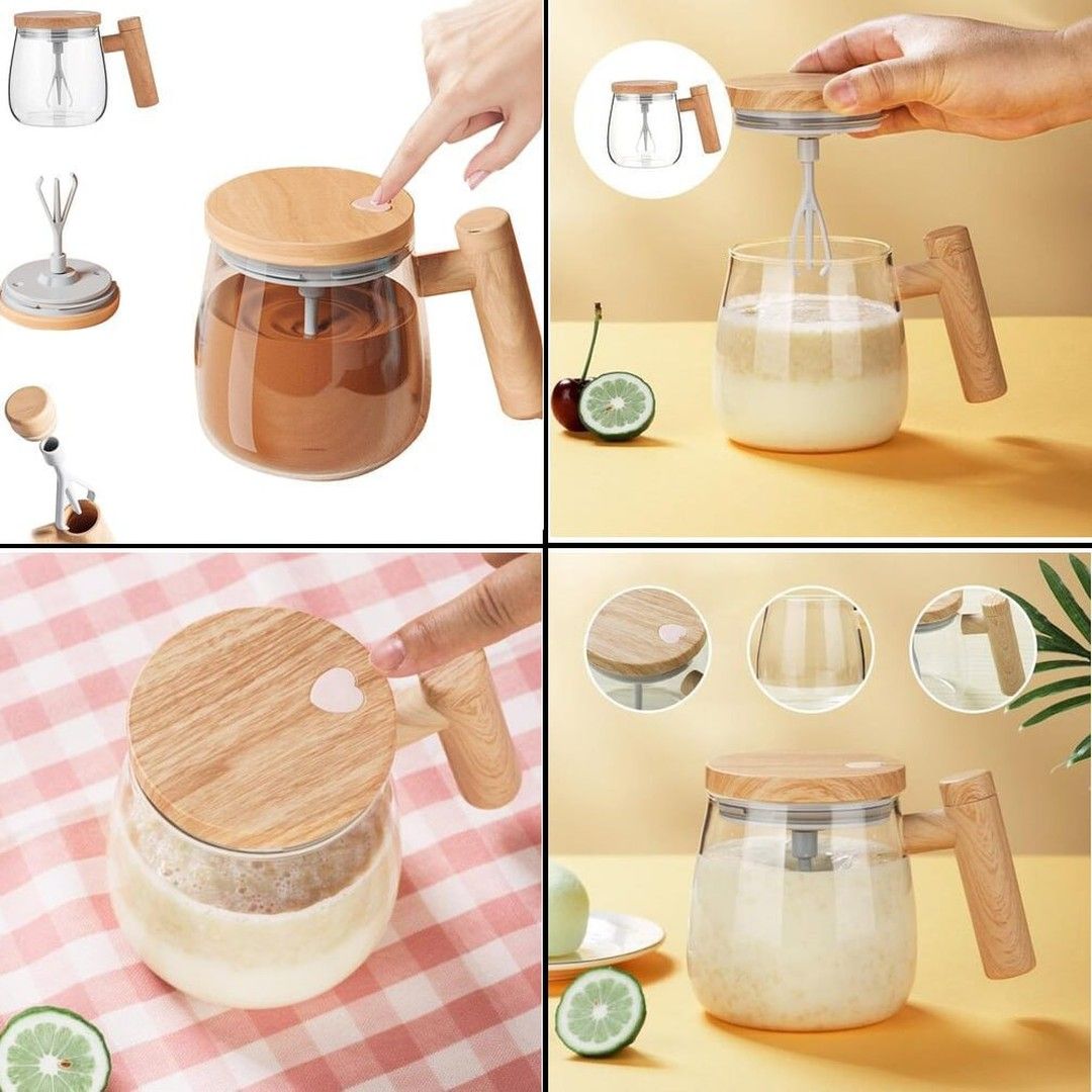 Self-Stirring Coffee Mug Battery Operated