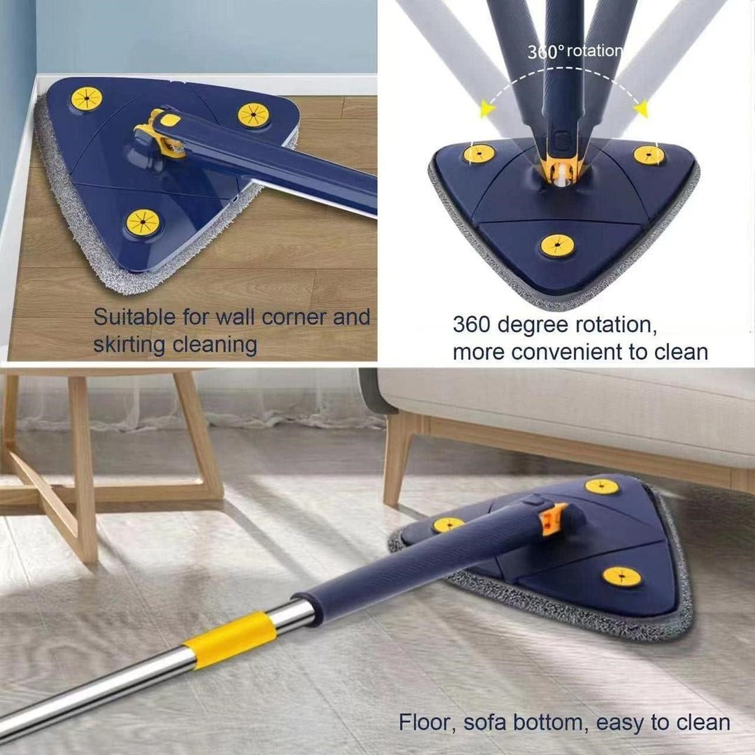 Microfiber Spray Mop with Triangular Head – Floor Cleaning Mop
