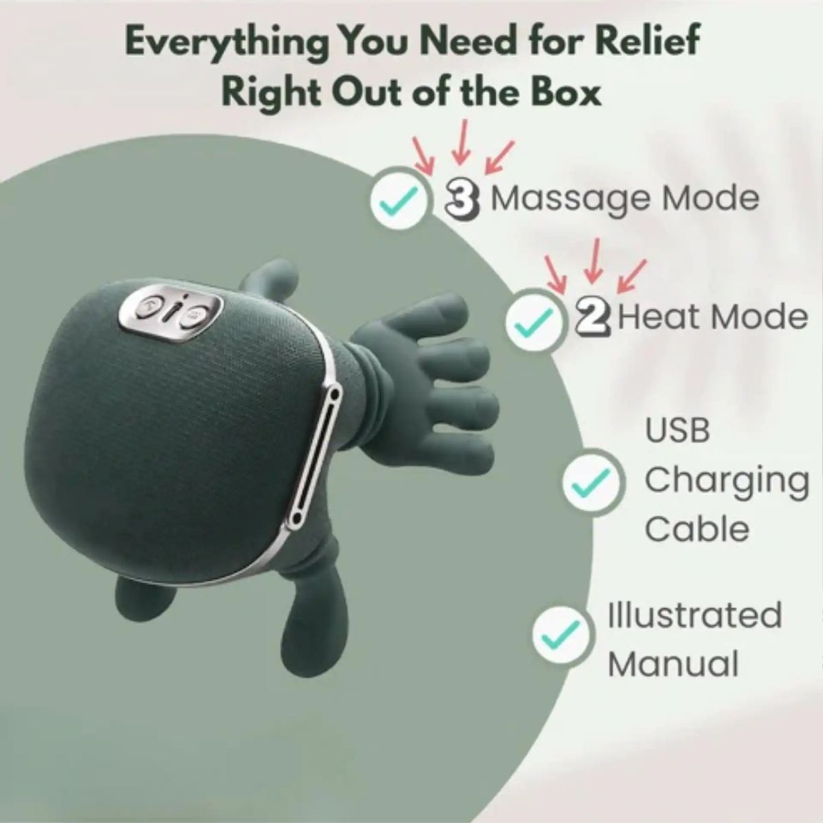 Professional Automatic Body Massager – Deep Tissue & Heat Therapy