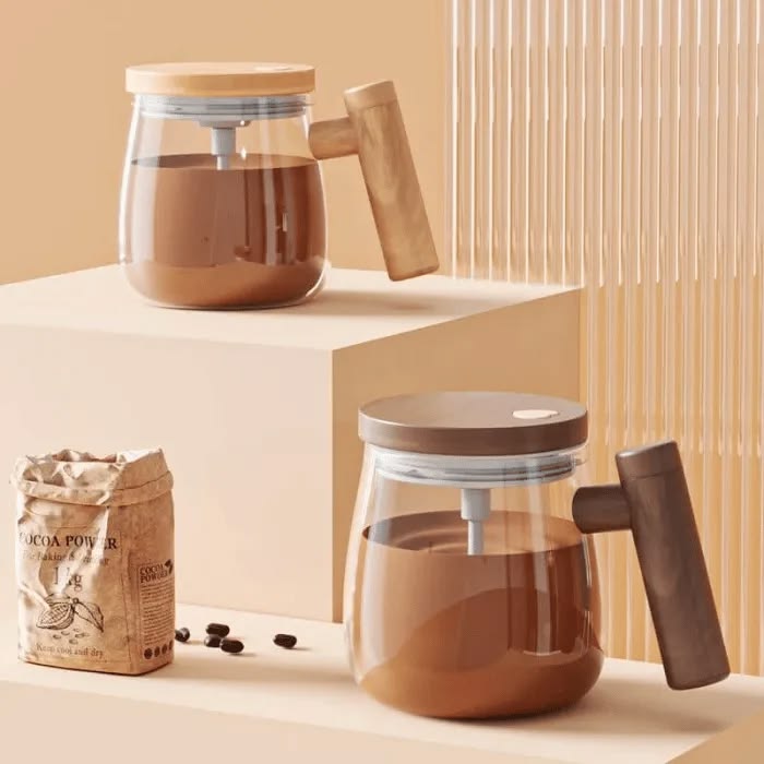 Self-Stirring Coffee Mug Battery Operated