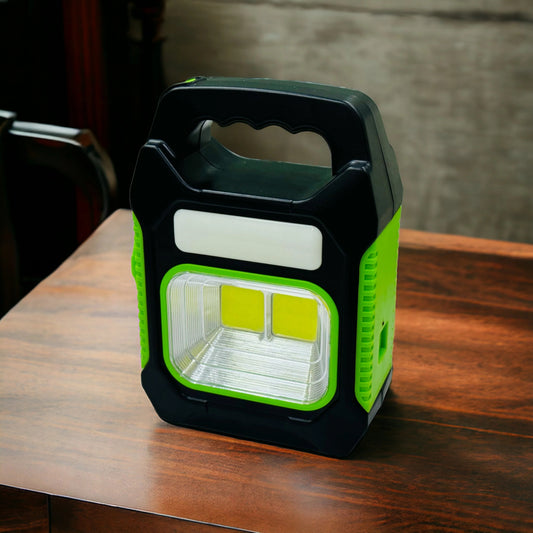 Hurry Bolt Emergency Rechargeable LED Light With Solar Panel USB Charging Built In