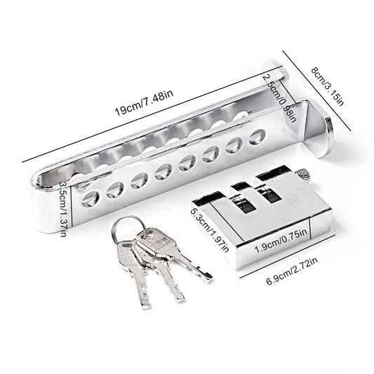 Universal Car Pedal Lock – Heavy Duty Anti-Theft Security Lock for All Cars (8-Hole Adjustable Design)